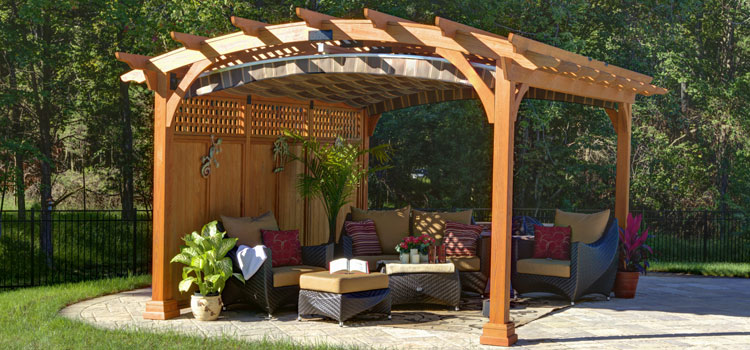 Modern Wood Pergola Installation in Porter Ranch, CA